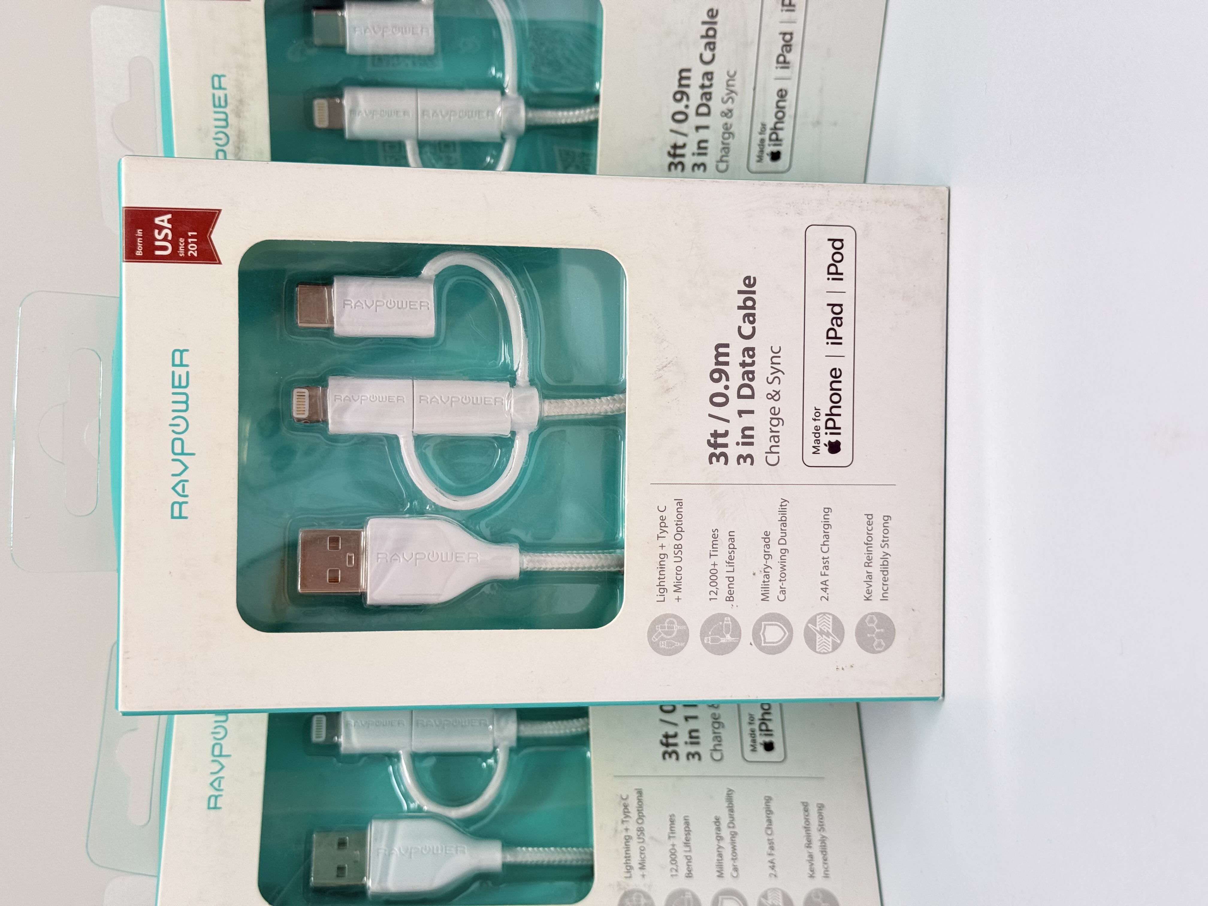 کابل تبدیل USB  به Lighting / micro usb / Type C ویژه آیفون